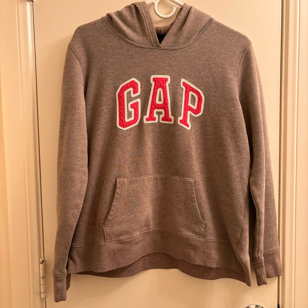 GAP Y2K Brown/Pink Logo Sweater